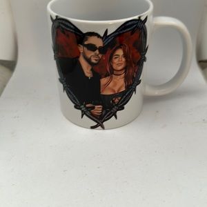 Coffe mug of bad bunny and Karol g